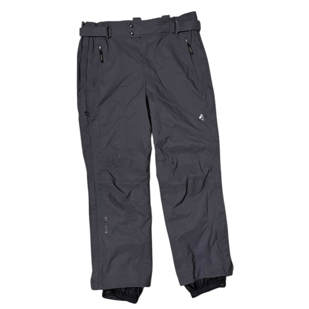 Descente Pants Mens 40 Gray Full Side Zip Insulated Ski Snowboarding Adjustable‎